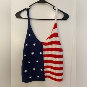 American Flag Knit Tanktop